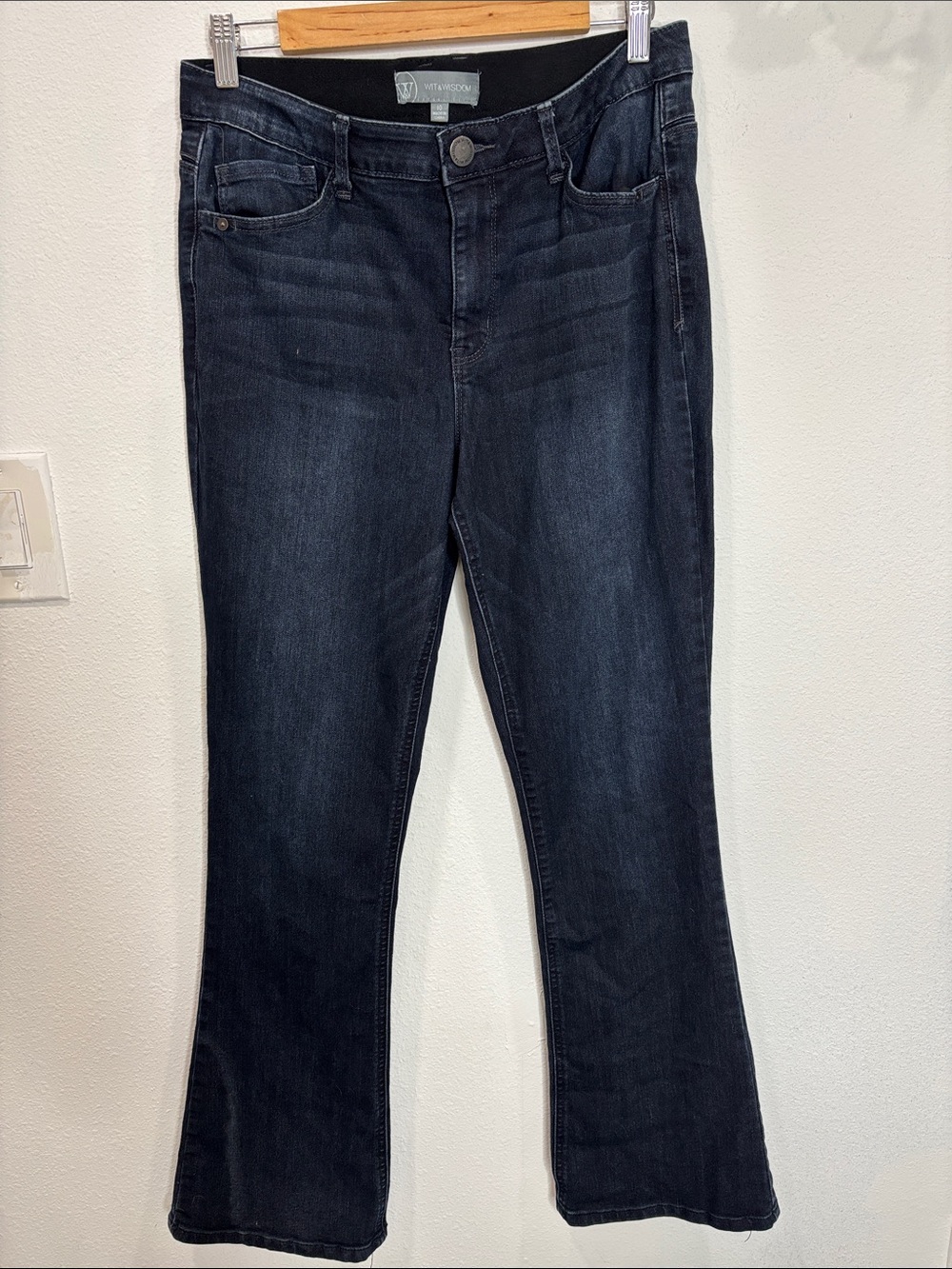 Wit & Wisdom Black-Blue Stretch Denim Jeans